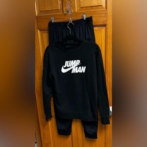 Jordan Black Apparel 2 piece set with Jumpman Logo